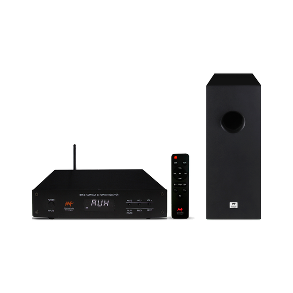 kit aat amplificador bta 3 streaming mais subwoofer passivo slim 6 aat bta 3 100w