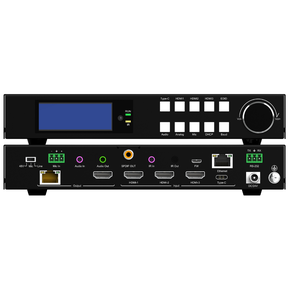 4x2 hdmi smart presentation switcher with mic and usb c