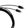 cabo fibra otica para audio toslink preto 5 metros 2
