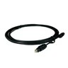 cabo fibra otica para audio toslink preto 5 metros 3