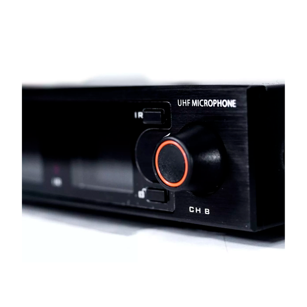 Microfone de Mão Duplo Kadosh sem Fio, K-502M UHF