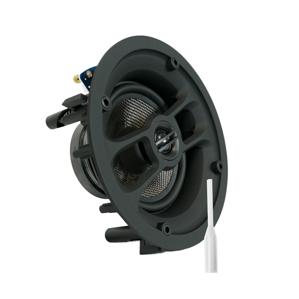 caixa de som carbon ceiling de embutir quadrada audio prime 150w 11