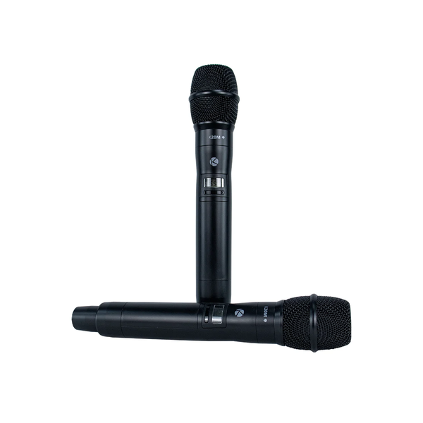 Microfone K2002M UHF Duplo Valvulado Bastão Kadosh