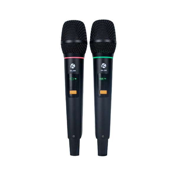 Microfone sem fio UHF Kadosh K422M, Duplo Bastão/Mãos