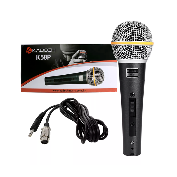 Microfone Dinâmico K58P Kadosh