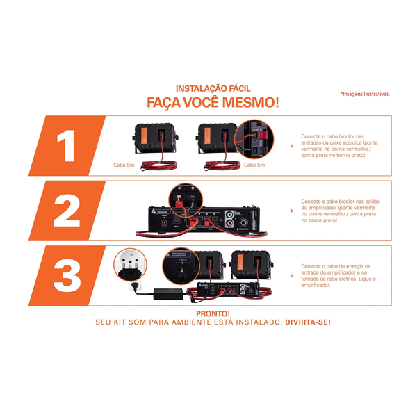 Kit Som Ambiente Ambience 2000 V2 - Branco