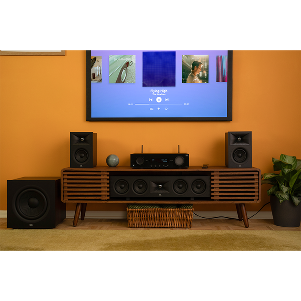 caixa de som jbl stage 245c central preto 3 8