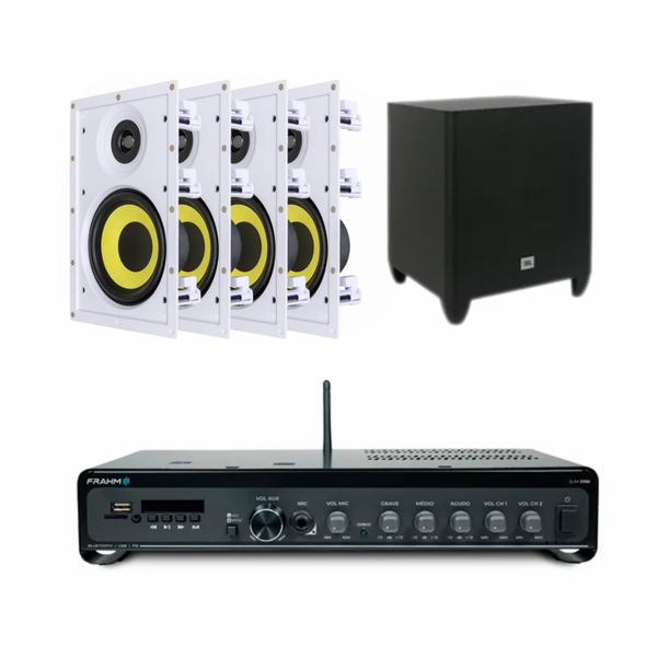 01 kit slim 3700 g5 frahm 4 arandelas ci6r plus sub ci8p jbl