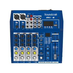 Mesa de Som Interface 06 Canais MI Series MI-6 Soundcraft | Audio