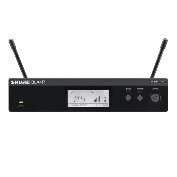 04 sistema de microfone sem fio uhf shure blx24rbr sm58 m15