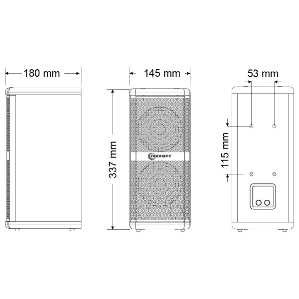 caixa acu stica passiva t 200 2 hf branca dimensa o