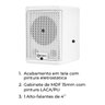 caixa acustica passiva t 100 1 hf branco descricao