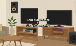 Quando no usar subwoofer no sistema de som