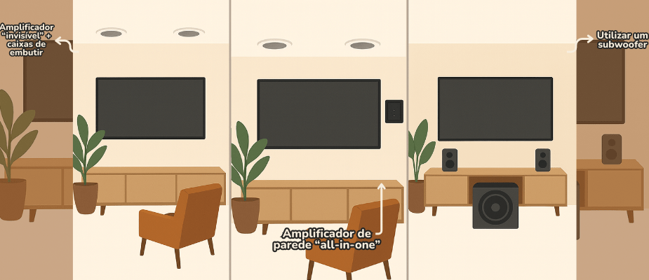 Upgrade no som da TV gastando pouco