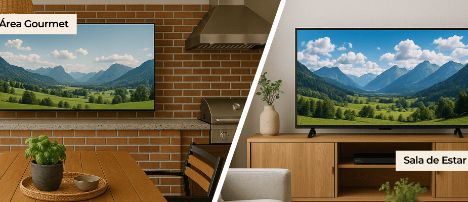 Como passar a mesma imagem entre duas TVs?