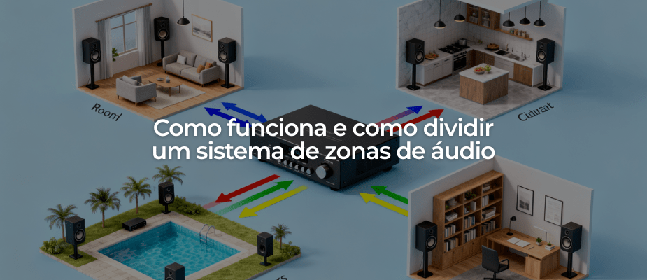 Como funciona e como dividir um sistema de zonas de áudio