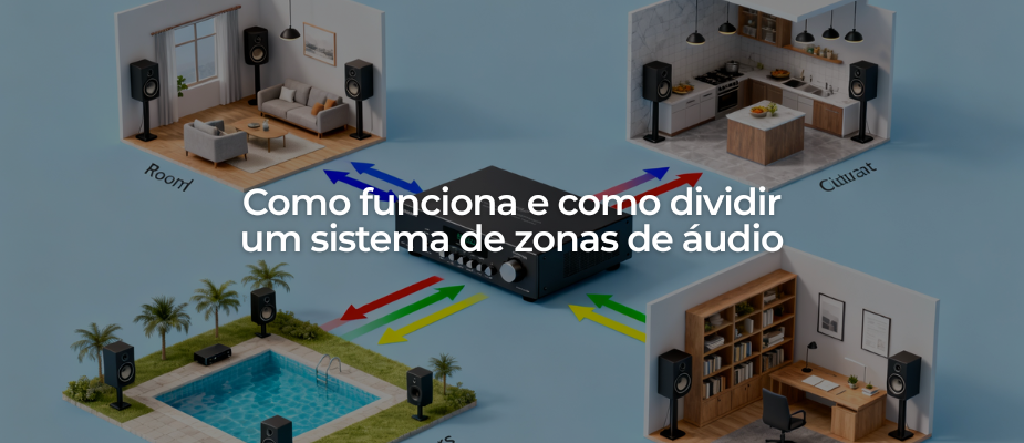 Como funciona e como dividir um sistema de zonas de áudio