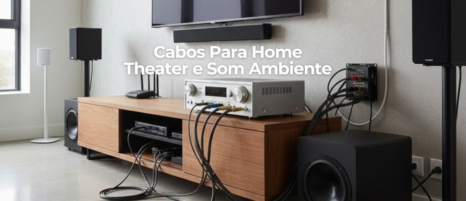 Qual cabo usar para home theater e som ambiente? Qual cabo usar para home theater e som ambiente?