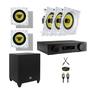 04 kit home theather jbl 5 1 receiver ma510 subwoofer ci8p completo