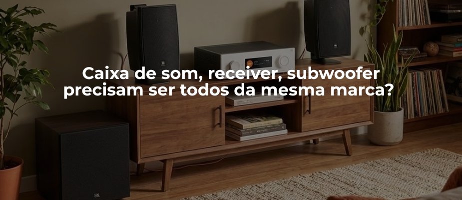Caixas, Receiver e Subwoofer Precisam Ser da Mesma Marca?
