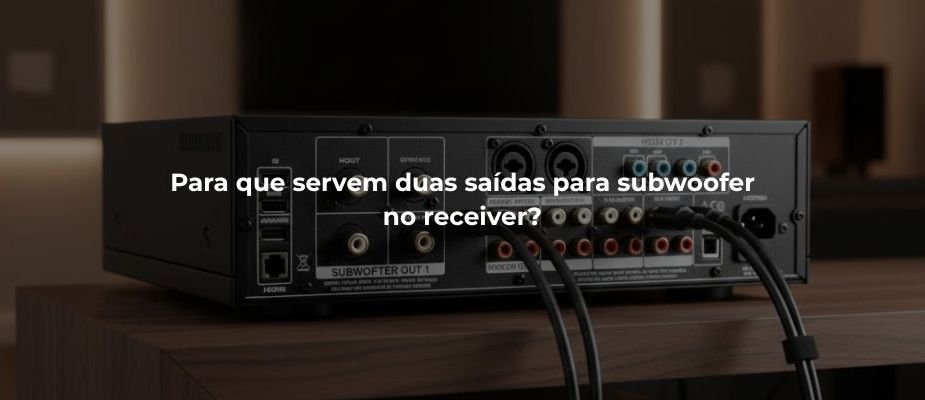 Para que servem duas saídas para subwoofer no receiver? Para que servem duas saídas para subwoofer no receiver?