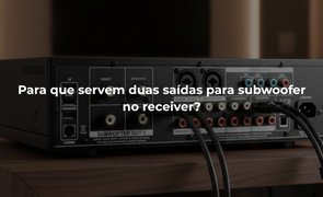 receiver com duas saidas para subwoofer