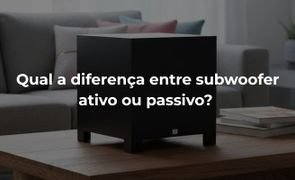 subwoofer em cima de mesa