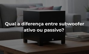 subwoofer em cima de mesa