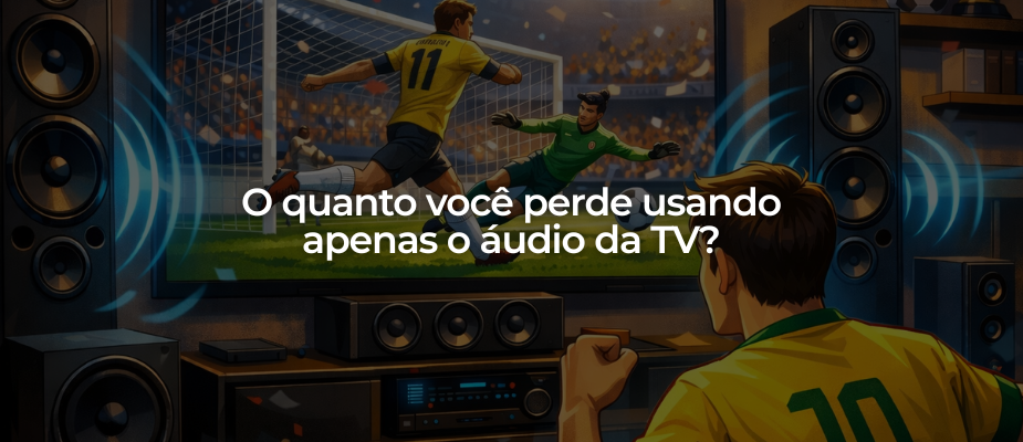 Sistema de som para assistir jogos: o quanto você perde usando apenas o áudio da TV? Sistema de som para assistir jogos: o quanto você perde usando apenas o áudio da TV?