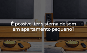 É possível ter sistema de som em apartamento pequeno
