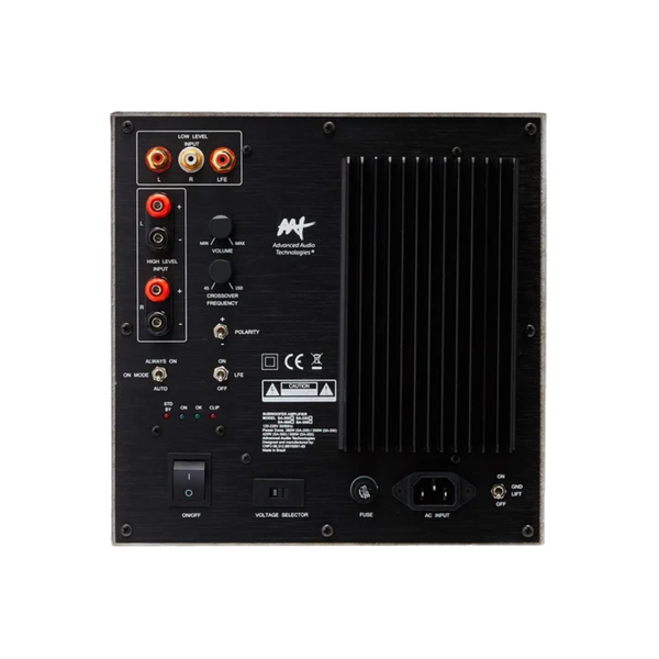 04 subwoofer aat compact cube 6 polegadas 120w rms preto