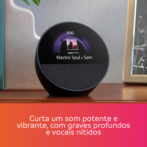 Alexa Echo Spot 2024: Despertador Inteligente e Som Vibrante