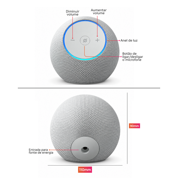 Echo Dot Max 2025 | Alto-falante inteligente com hub Zigbee e Matter