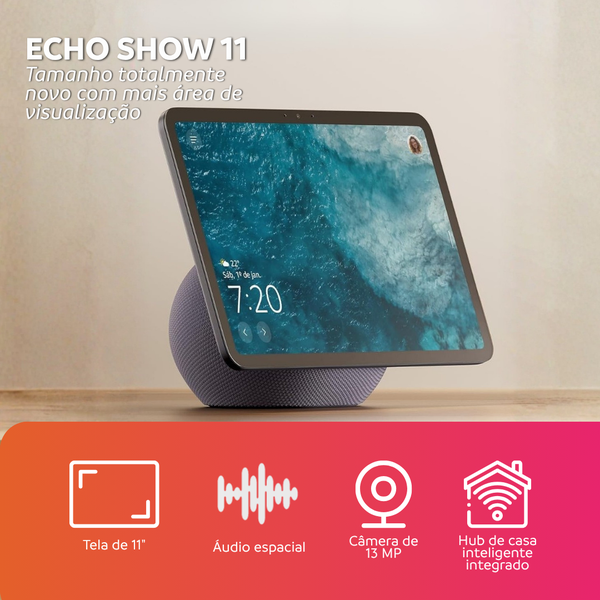 Echo Show 11 Alexa | Smart Hub com Tela 11