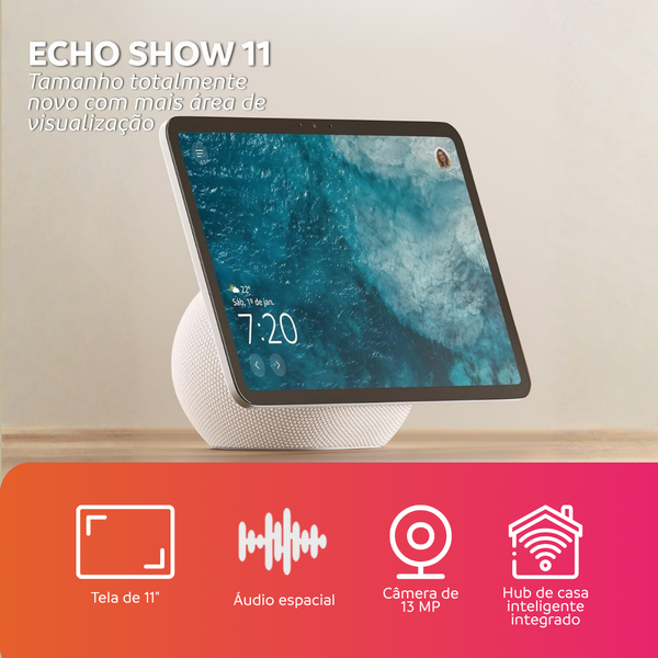 Echo Show 11 Alexa | Smart Hub com Tela 11
